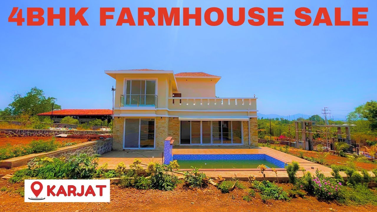 4BHK Farmhouse Sale With Private Pool or Gazebo In Karjat