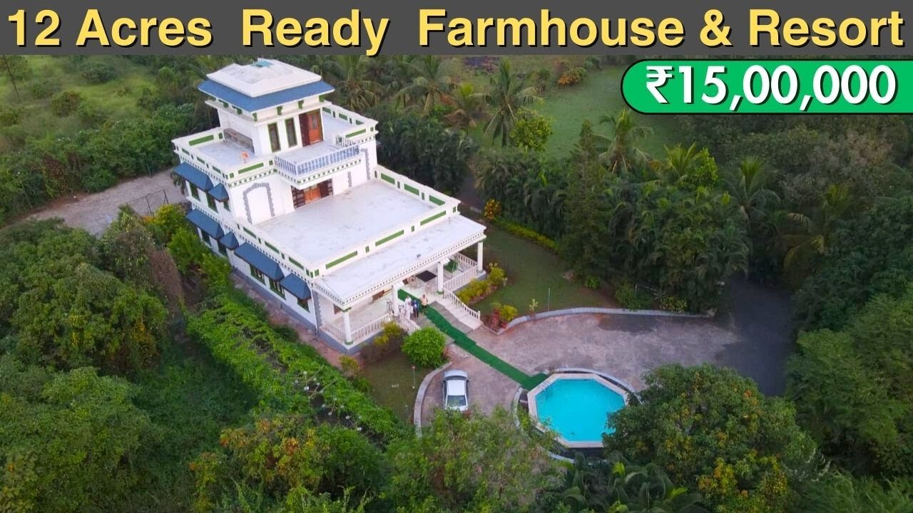 Luxurious 12 Acres Farmhouse with Resort Facilities for Sale 