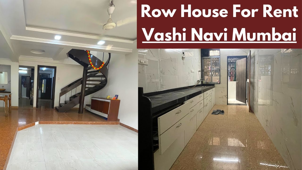 Row House for Rent in Vashi Sec-6 | Fully Furnished Row House | Near Railway Station |prime location