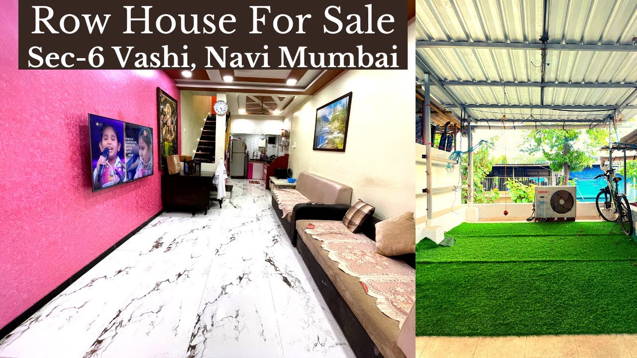 Row House for SALE in VASHI Navi Mumbai (G+2) with 2 Terrace | Row House for rent in Navi Mumbai| RH