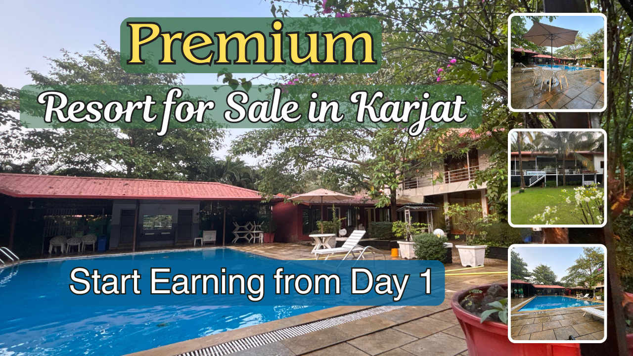 Luxury Resort for Sale in Karjat | 3BHK + 2BHK Villas + Cottages