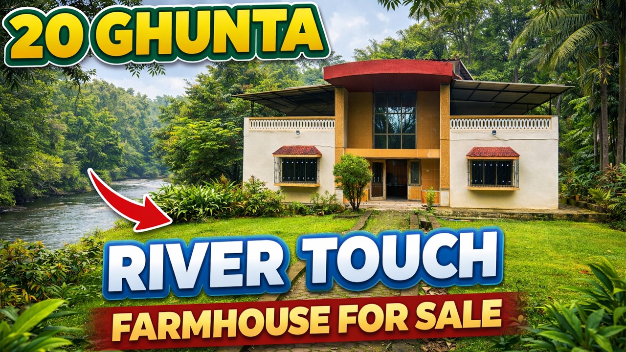 River Touch 4BHK Farmhouse in Karjat | 20 Guntha Plot | | Near Mumbai & Navi Mumbai Airport